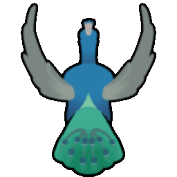 File:PeacockMale Flying north.gif