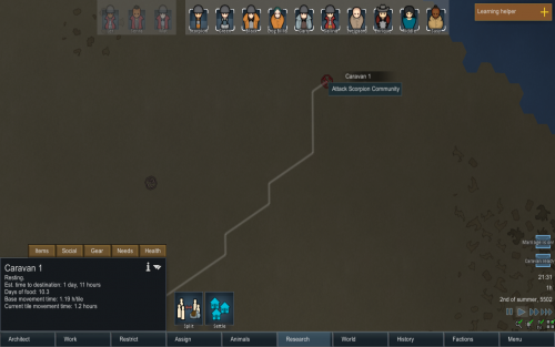 Caravan raiding another settlement.png