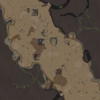 Valley feature in a desert biome.