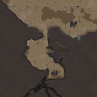 Hollow feature in a desert biome.